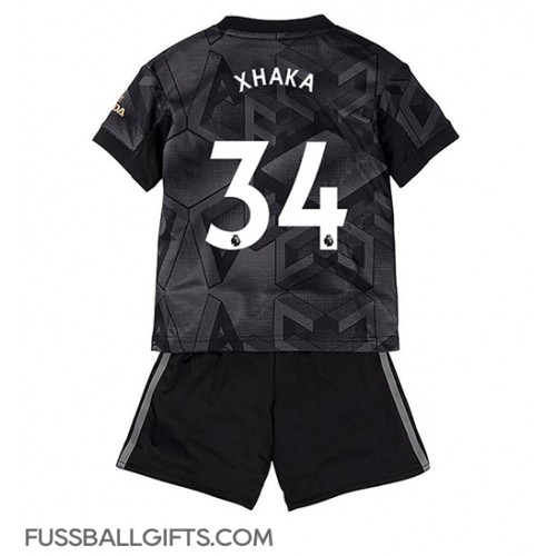Arsenal Granit Xhaka #34 Fußballbekleidung Auswärtstrikot Kinder 2022-23 Kurzarm (+ kurze hosen)